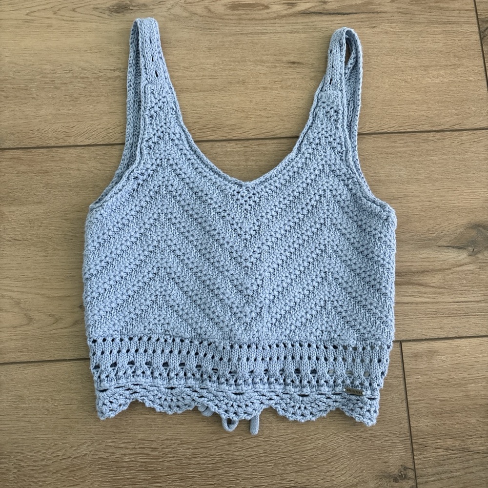 Hollister Blue Crop Top with Stylish Design